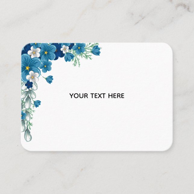 Create Your Own Floral Business Card (Front)