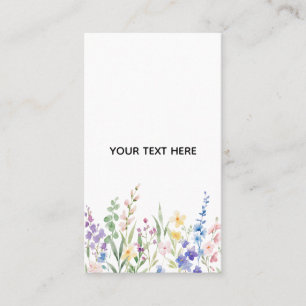 Create Your Own Floral  Business Card