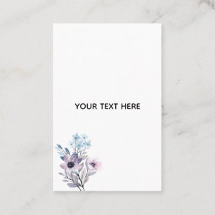 Create Your Own Floral Business Card