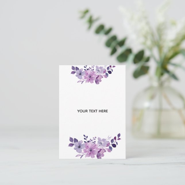 Create Your Own Floral Business Card (Standing Front)