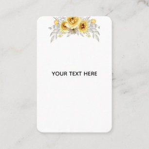 Create Your Own Floral Business Card