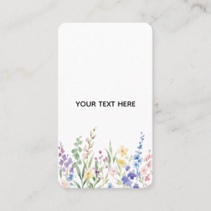 Create Your Own Floral  Business Card