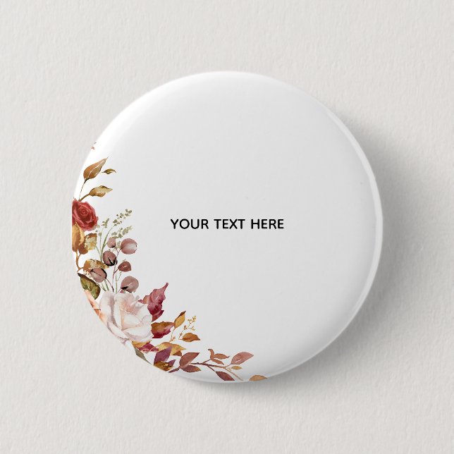 Create Your Own Floral Button (Front)