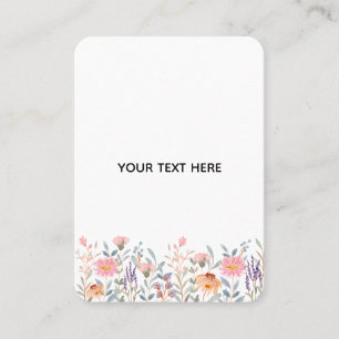 Create Your Own Floral Calling Card