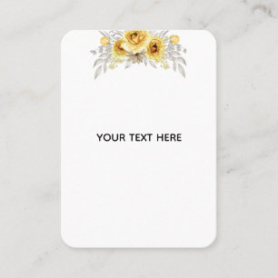 Create Your Own Floral Calling Card