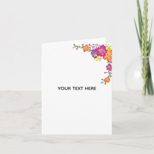 Create Your Own Floral  Card