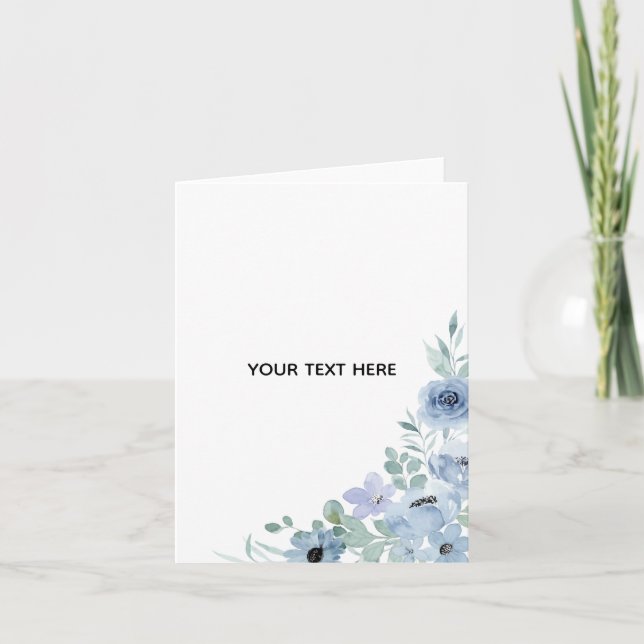 Create Your Own Floral  Card (Front)