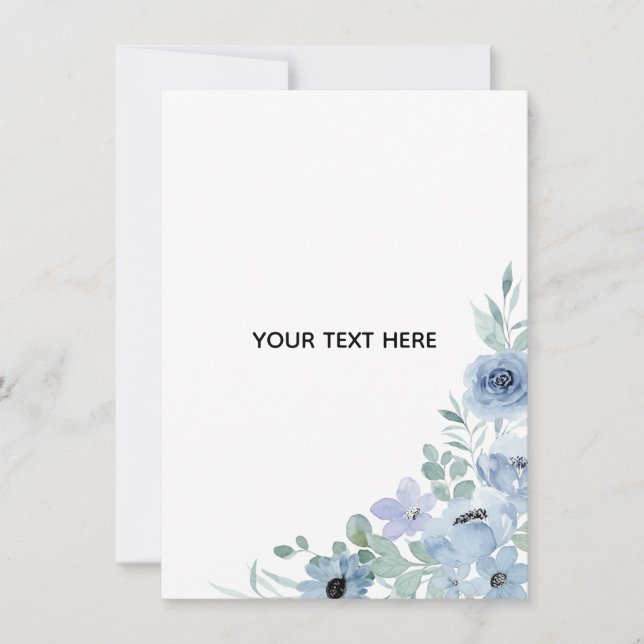 Create Your Own Floral  Card (Front)