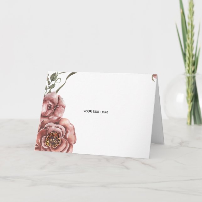 Create Your Own floral  Card (Front)