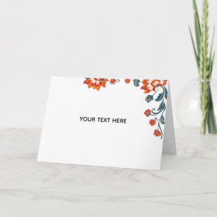 Create Your Own Floral  Card