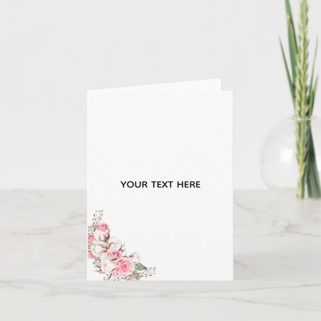 Create Your Own Floral  Card (Front)