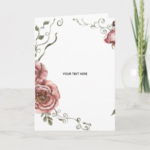 Create Your Own floral Card