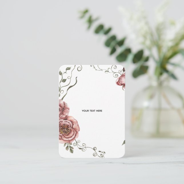 Create Your Own floral  Card (Standing Front)