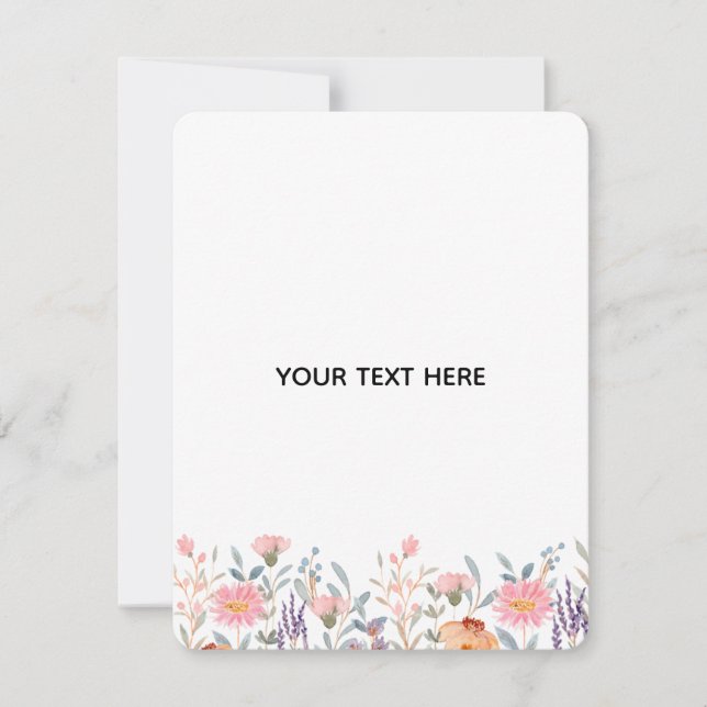 Create Your Own Floral  Card (Front)