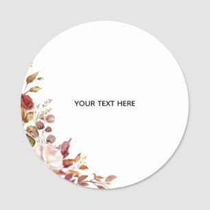 Create Your Own Floral Classic Name Tag