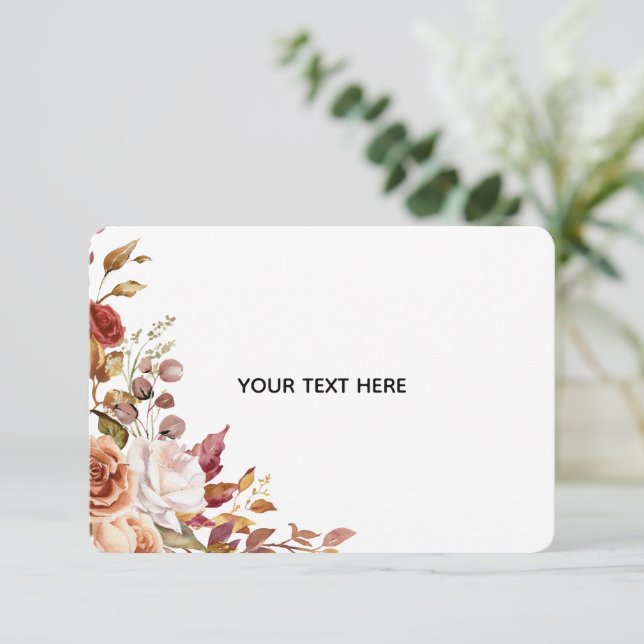 Create Your Own Floral Enclosure Card (Standing Front)