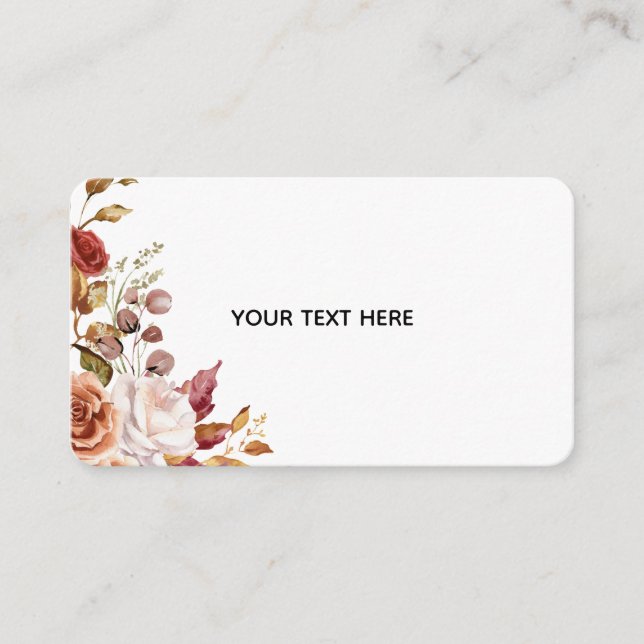Create Your Own Floral Enclosure Card (Front)