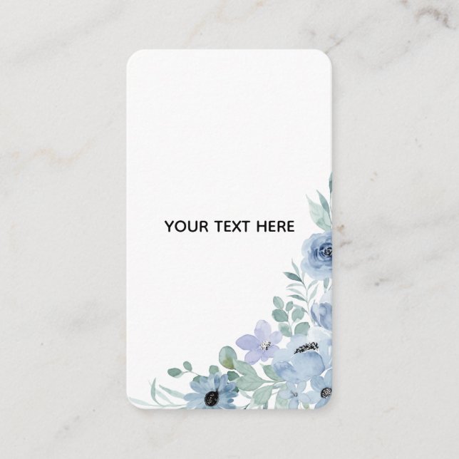 Create Your Own Floral  Enclosure Card (Front)