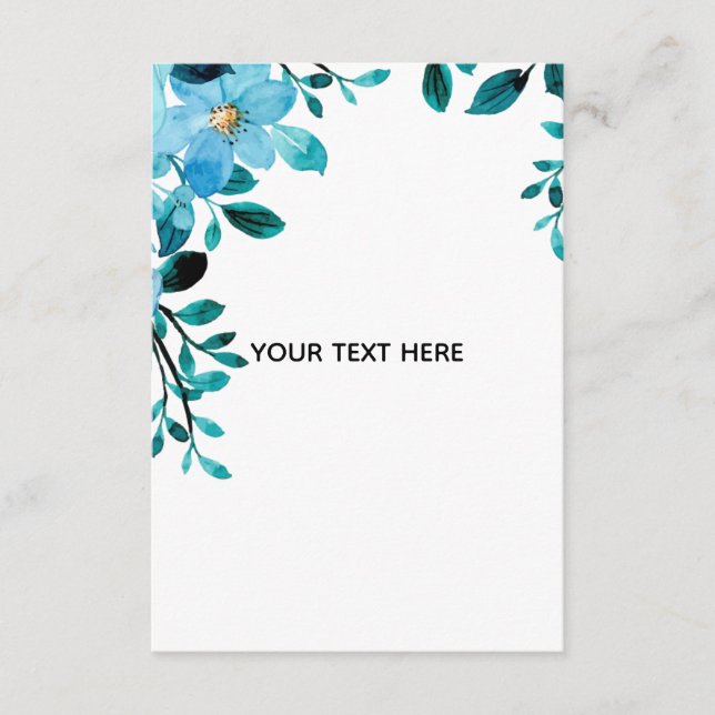 Create Your Own Floral Enclosure Card (Front)