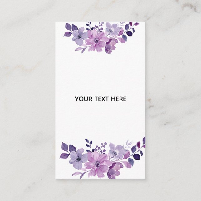 Create Your Own Floral Enclosure Card (Front)