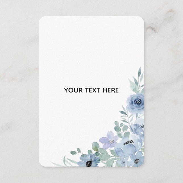Create Your Own Floral  Enclosure Card (Front)