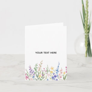 Create Your Own Floral Folded Greeting Card