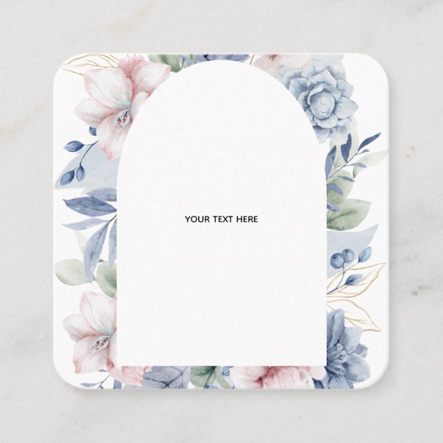 Create Your Own floral Folded Thank You Card (Front)