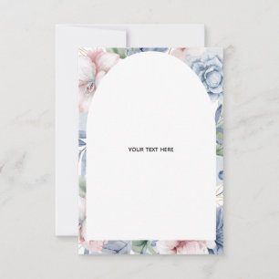 Create Your Own floral Folded Thank You Card