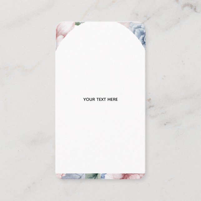 Create Your Own floral Folded Thank You Card (Front)