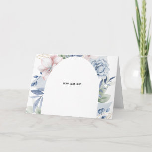 Create Your Own floral Folded Thank You Card