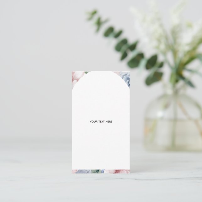 Create Your Own floral Folded Thank You Card (Standing Front)