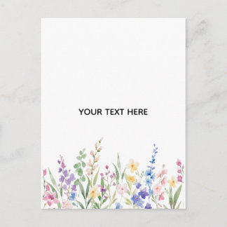 Create Your Own Floral Holiday Postcard