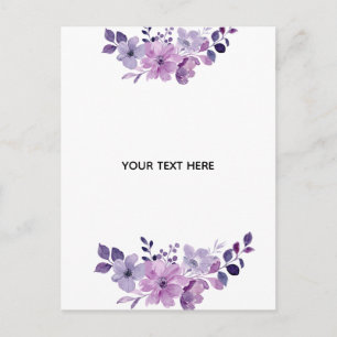 Create Your Own Floral Holiday Postcard