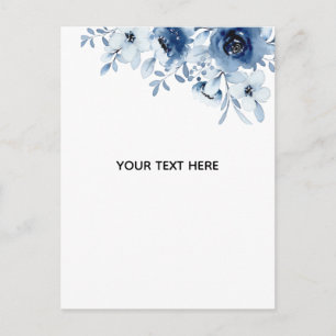 Create Your Own Floral Holiday Postcard
