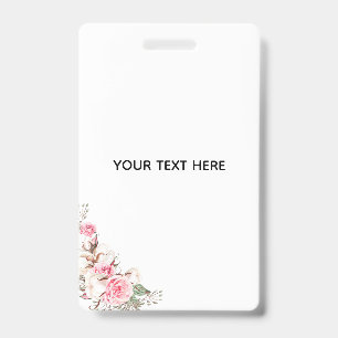 Create Your Own Floral ID Badge