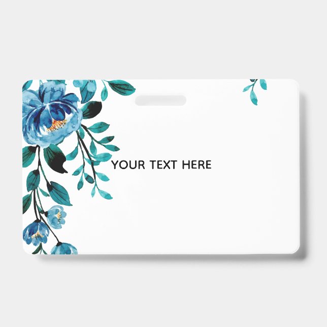 Create Your Own Floral ID Badge (Front)