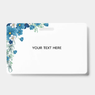 Create Your Own Floral ID Badge