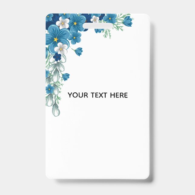 Create Your Own Floral ID Badge (Front)
