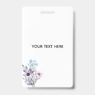 Create Your Own Floral ID Badge