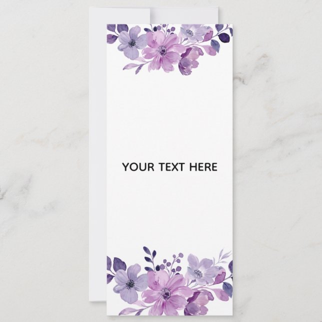 Create Your Own Floral Invitation (Front)