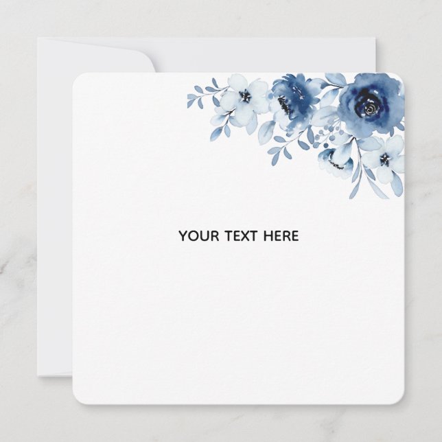 Create Your Own Floral Invitation (Front)