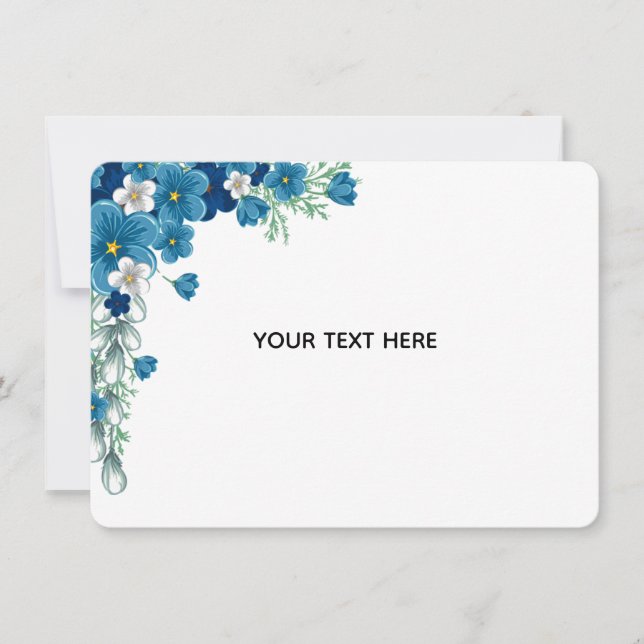 Create Your Own Floral Invitation (Front)