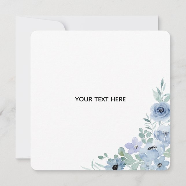 Create Your Own Floral  Invitation (Front)