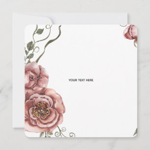 Create Your Own floral Invitation