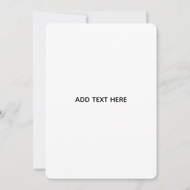 Create Your Own Floral  Invitation (Front)
