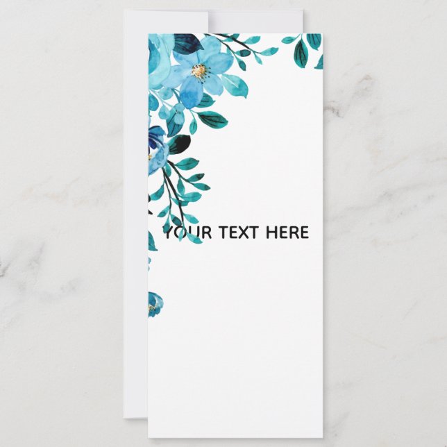 Create Your Own Floral Invitation (Front)