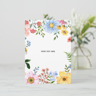 Create Your Own floral Invitation