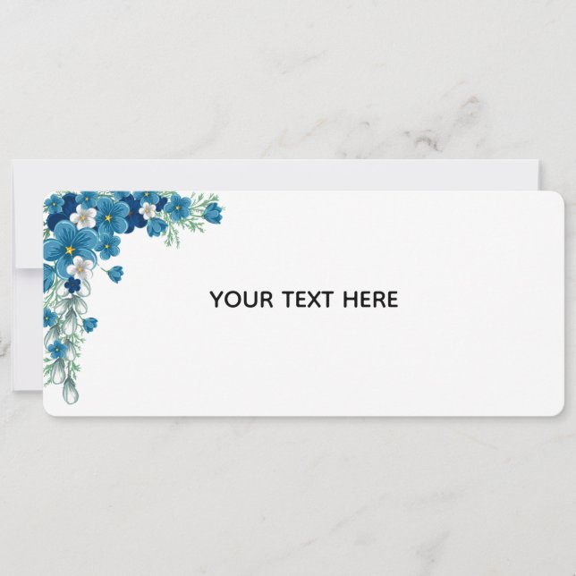 Create Your Own Floral Invitation (Front)