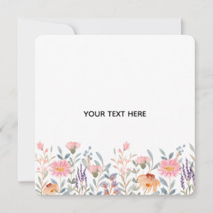 Create Your Own Floral Invitation