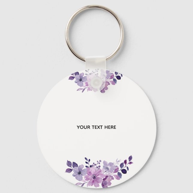Create Your Own Floral Key Ring (Front)
